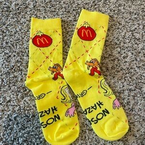 Brand new, never worn, McDonald’s grinch socks